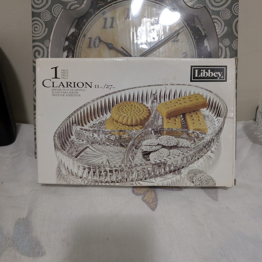 Libbey Clarion Glass Serving Platter